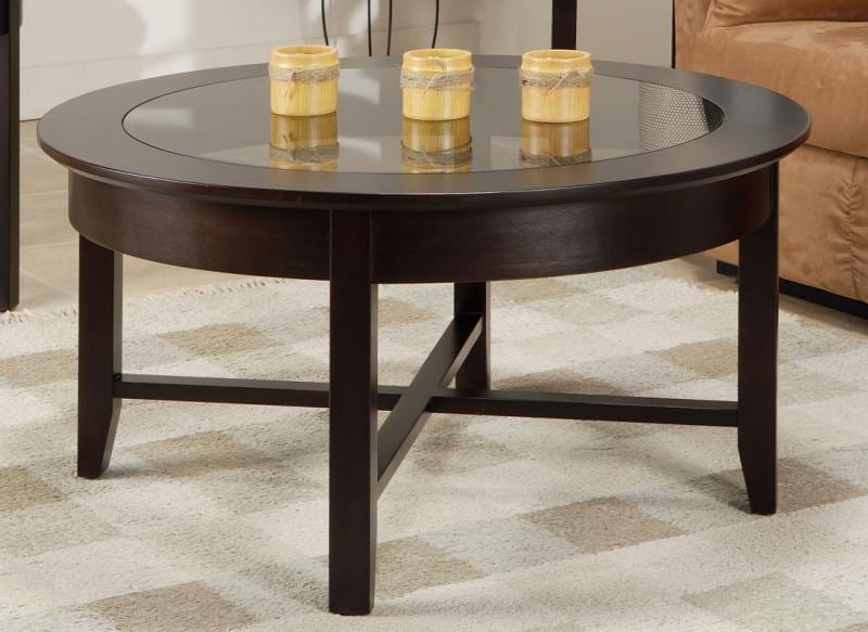 Demilune 36 Inch Round Coffee Table W, 36 Round Coffee Tables
