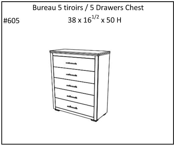 Oslow 5 Drawer Chest