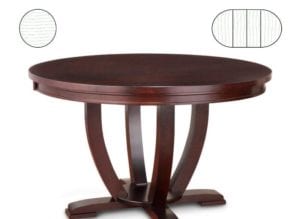 Handstone Round Dining Tables (Solid Top-Or-Center Leaves)