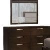 Kingston Six Drawers Double Dresser With Mirror