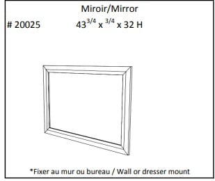 JLM Chicago Double Dresser & Mirror-2 pcs by meublesjlm