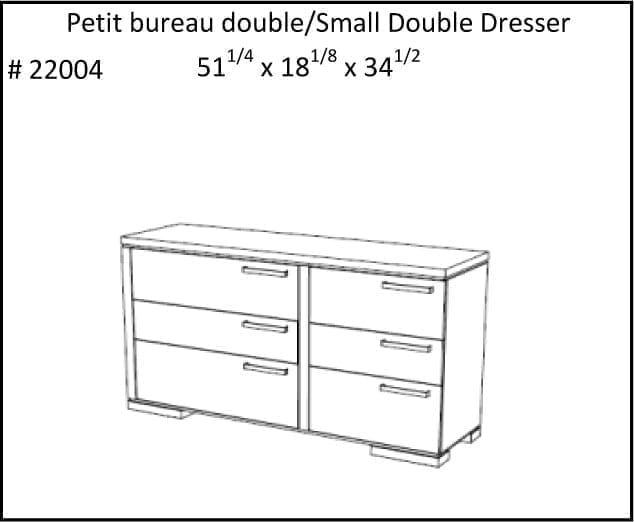 Jlm Atlanta Petit bureau double/Small Double Dresser by meublesjlm