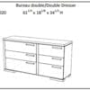 Jlm Atlanta Bureau double/Double Dresser by meublesjlm