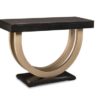 Contempo Pedestal 46" Sofa Table with Metal Curves
